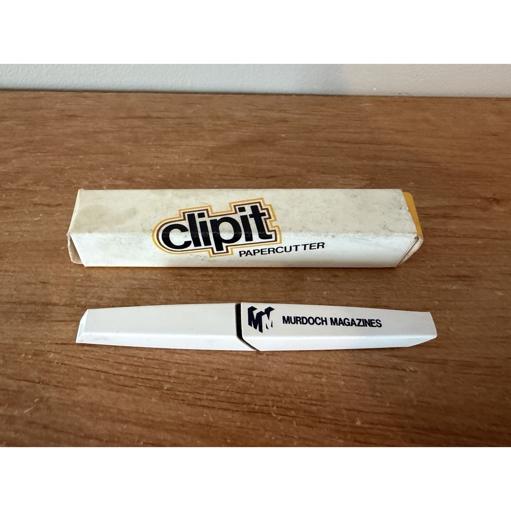 Vintage "Clipit" Paper Cutter - MURDOCH MAGAZINES - NOS in Box